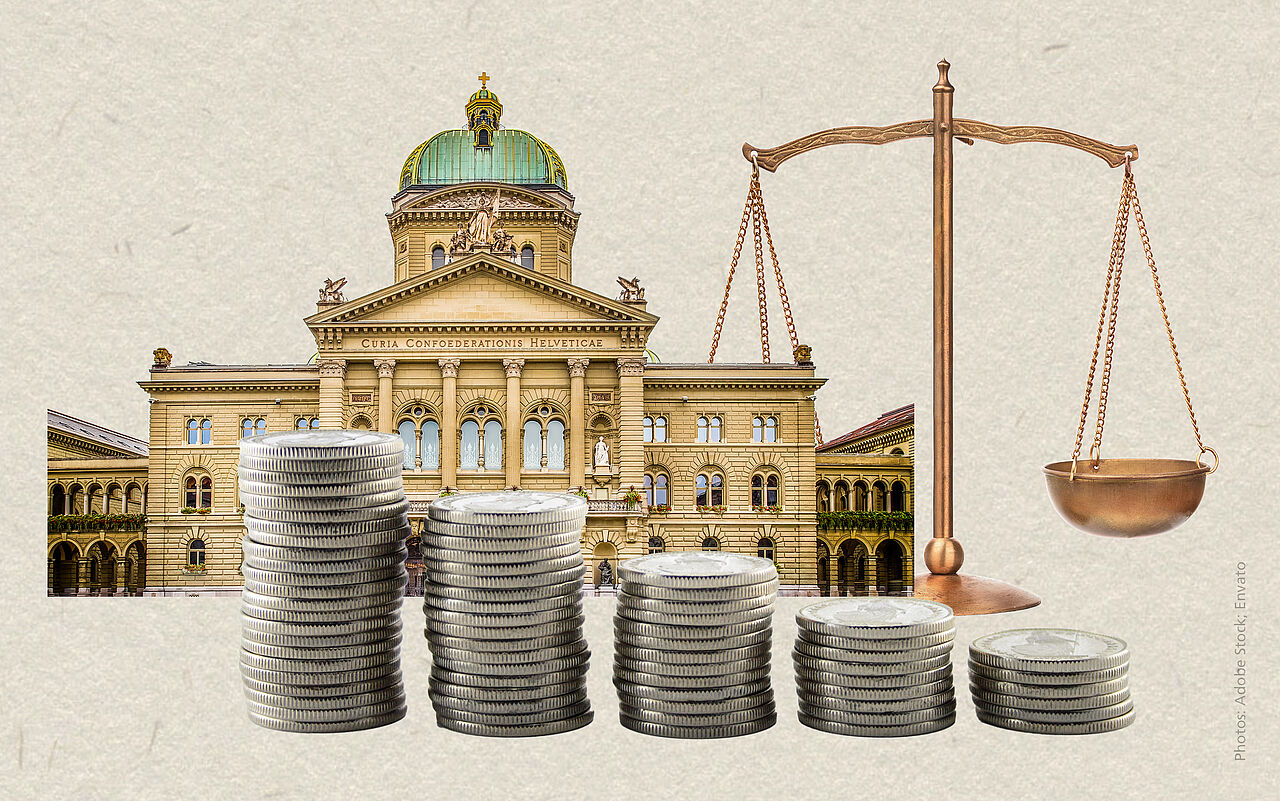 Sparmassnahmen in Sicht: Der Bundesrat will die Ausgaben des Bundes senken. Bild: Adobe Stock